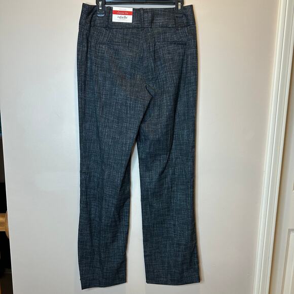 NWT Rafaella Mottled Charcoal Gray Classic Fit Dress Pants Womens Size 8 Career - Picture 3 of 16
